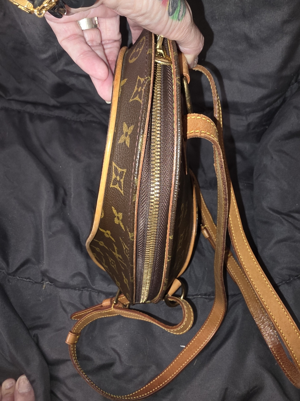 Louis Vuitton Monogram Backpack Crossbody - Brown/Tan - Picture 12 of 14